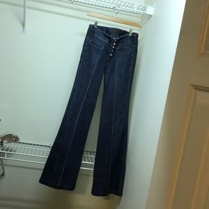 High waisted wide leg jeans